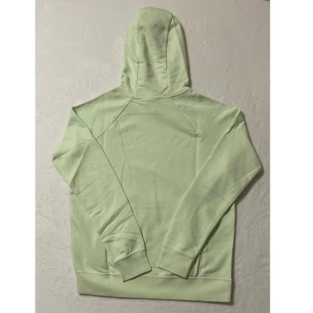 Nike Sportswear Essential Hoodie Lime Ice Pullover Logo Women Small‎ BV4126 303